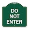 Signmission Designer Series Parking Lot Do Not Enter, Green & White Aluminum Sign, 18" x 18", GW-1818-23429 A-DES-GW-1818-23429 - alternate 1